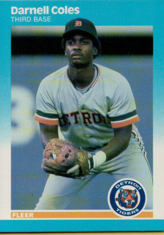 1987 Fleer #148 Darnell Coles NM Detroit Tigers 