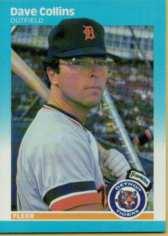 1987 Fleer #149 Dave Collins NM Detroit Tigers 