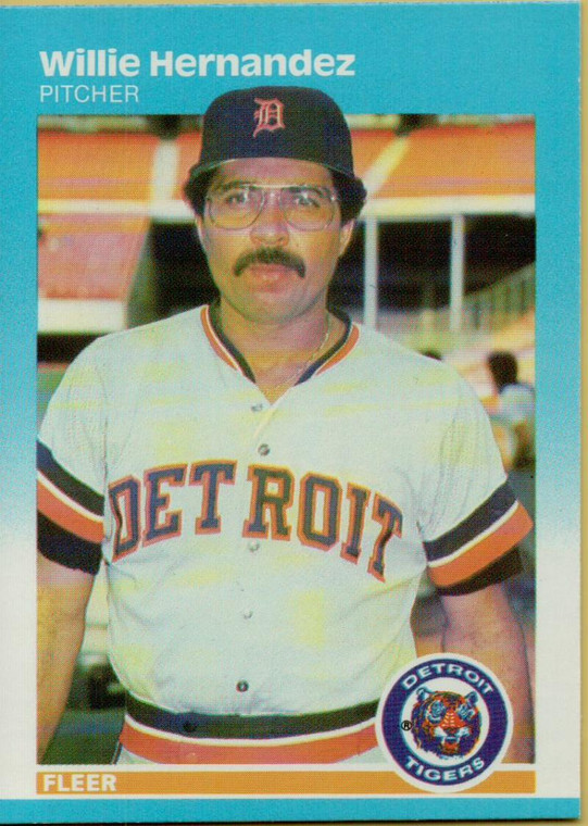 1987 Fleer #153 Willie Hernandez NM Detroit Tigers 