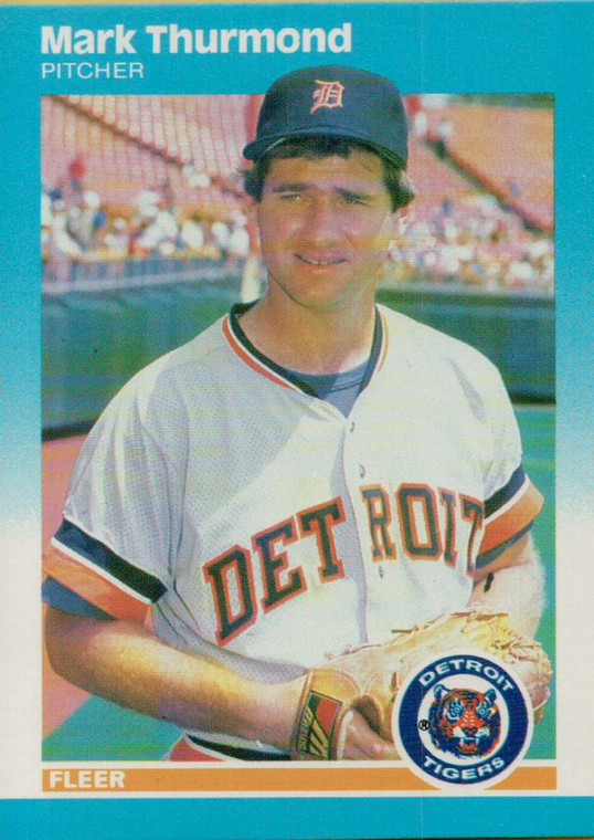 1987 Fleer #166 Mark Thurmond NM Detroit Tigers 