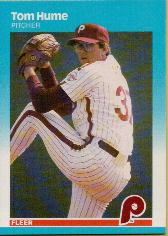 1987 Fleer #177 Tom Hume NM Philadelphia Phillies 