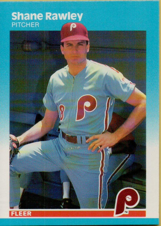 1987 Fleer #180 Shane Rawley NM Philadelphia Phillies 
