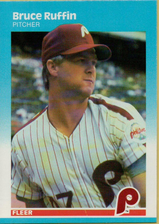 1987 Fleer #183 Bruce Ruffin NM RC Rookie Philadelphia Phillies 