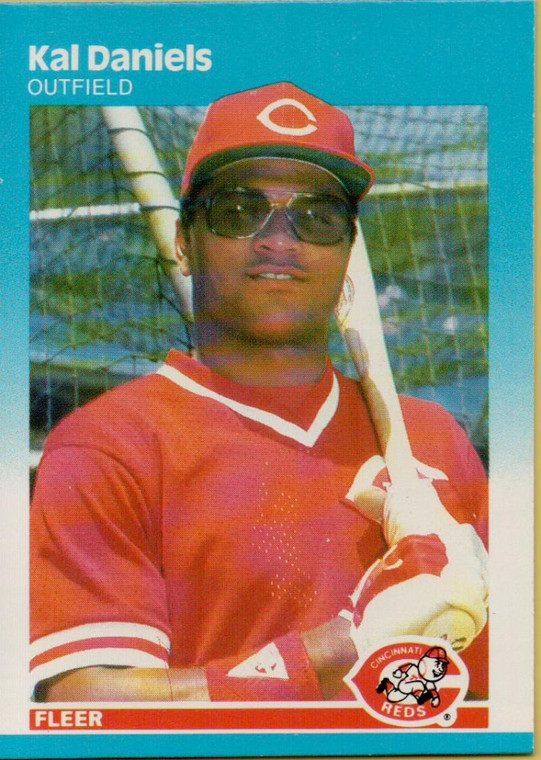 1987 Fleer #197 Kal Daniels NM Cincinnati Reds 