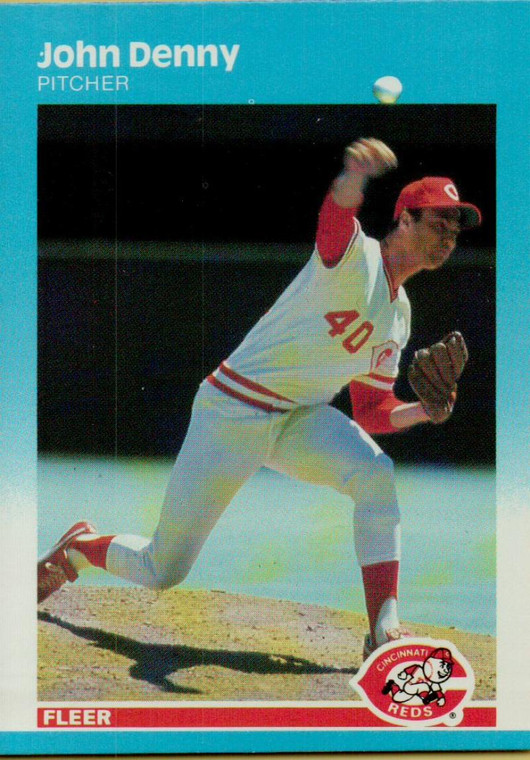 1987 Fleer #199 John Denny NM Cincinnati Reds 