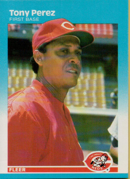 1987 Fleer #209 Tony Perez NM Cincinnati Reds 