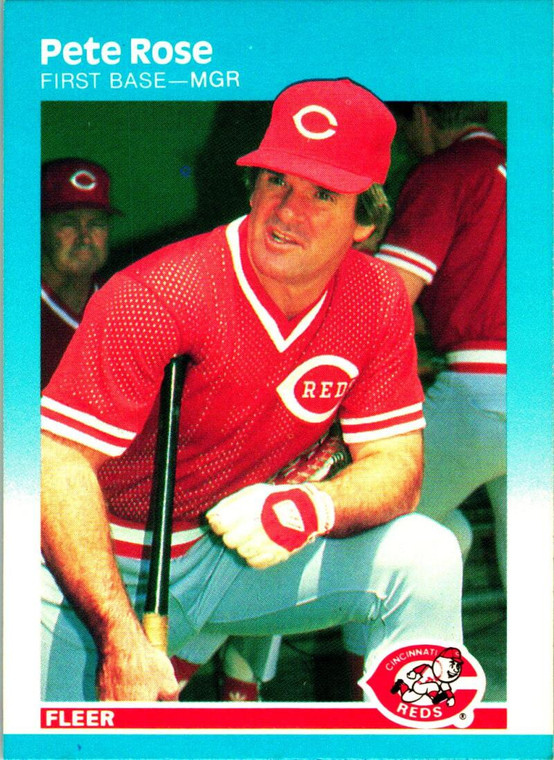 1987 Fleer #213 Pete Rose NM Cincinnati Reds 