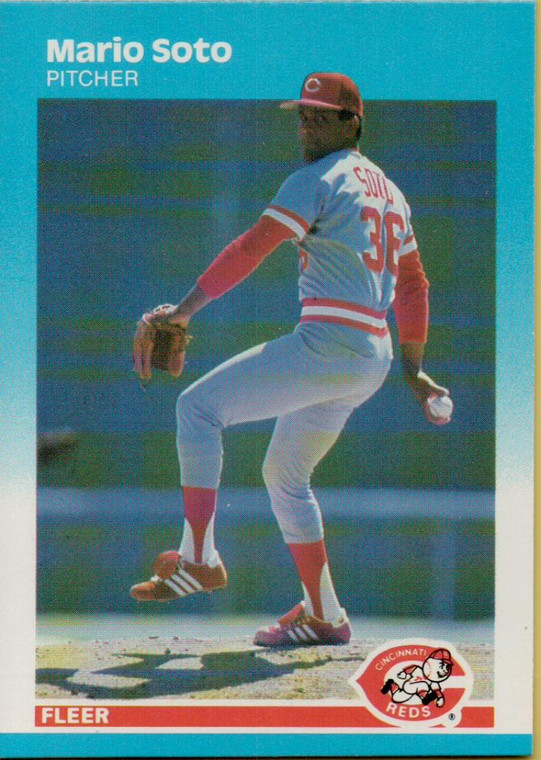 1987 Fleer #214 Mario Soto NM Cincinnati Reds 