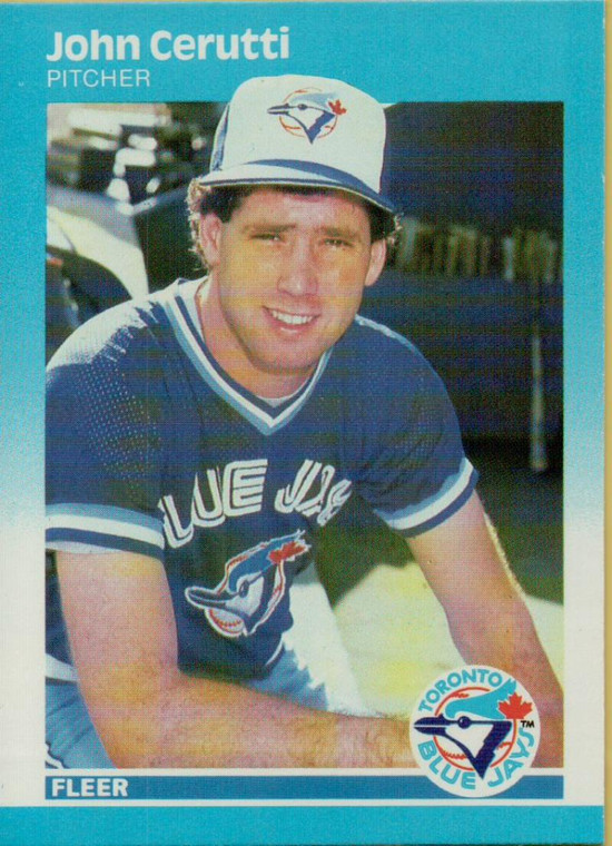 1987 Fleer #222 John Cerutti NM RC Rookie Toronto Blue Jays 