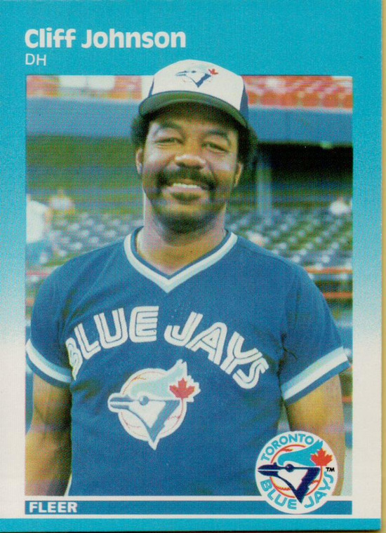 1987 Fleer #231 Cliff Johnson NM Toronto Blue Jays 