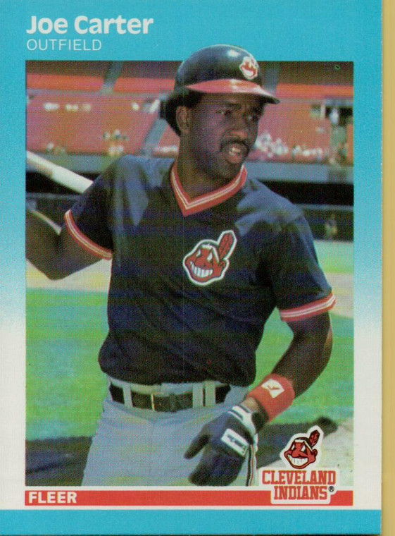 1987 Fleer #249 Joe Carter NM Cleveland Indians 