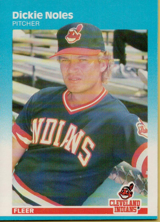 1987 Fleer #256 Dickie Noles NM Cleveland Indians 