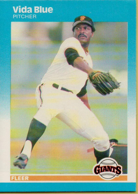 1987 Fleer #266 Vida Blue NM San Francisco Giants 