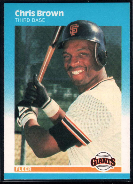 1987 Fleer #268 Chris Brown NM San Francisco Giants 