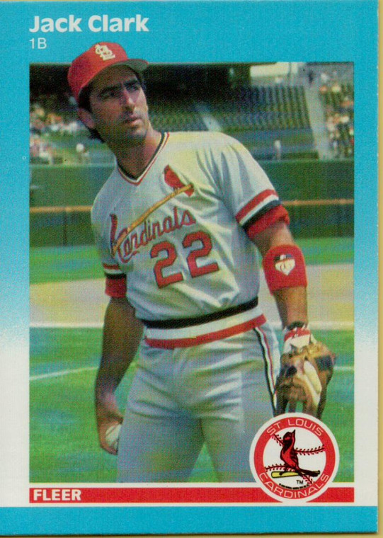 1987 Fleer #289 Jack Clark NM St. Louis Cardinals 
