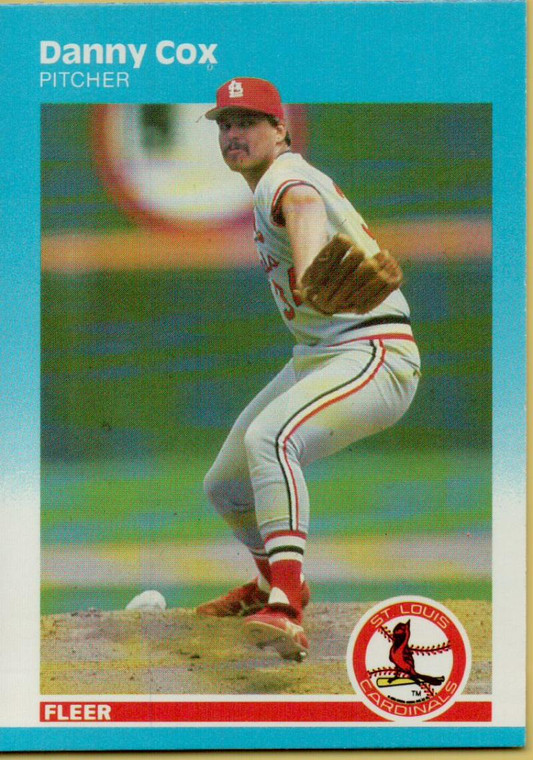 1987 Fleer #292 Danny Cox NM St. Louis Cardinals 