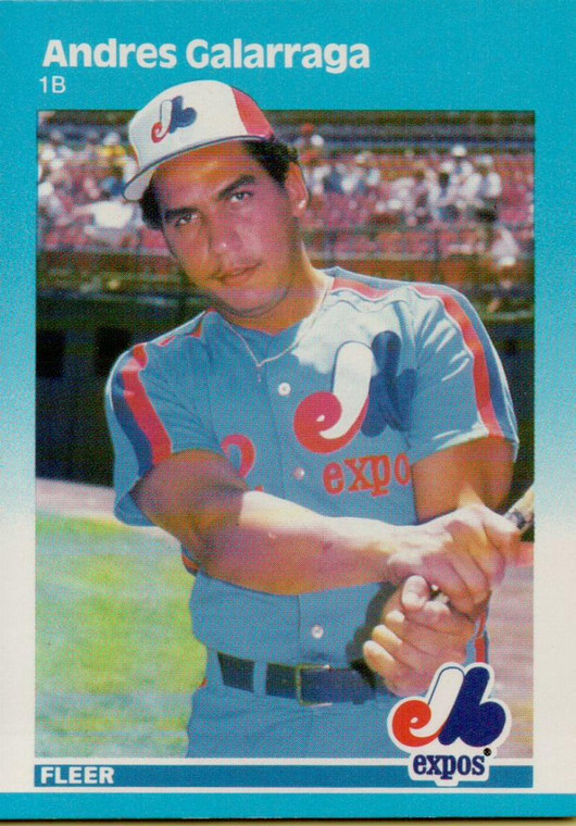 1987 Fleer #319 Andres Galarraga NM Montreal Expos 