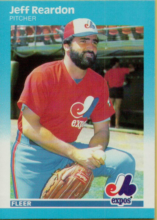 1987 Fleer #329 Jeff Reardon NM Montreal Expos 