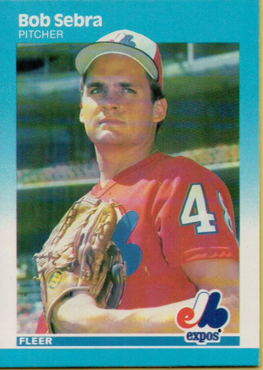 1987 Fleer #331 Bob Sebra NM Montreal Expos 