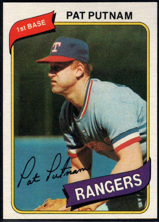 1980 Topps #22 Pat Putnam VG Texas Rangers 