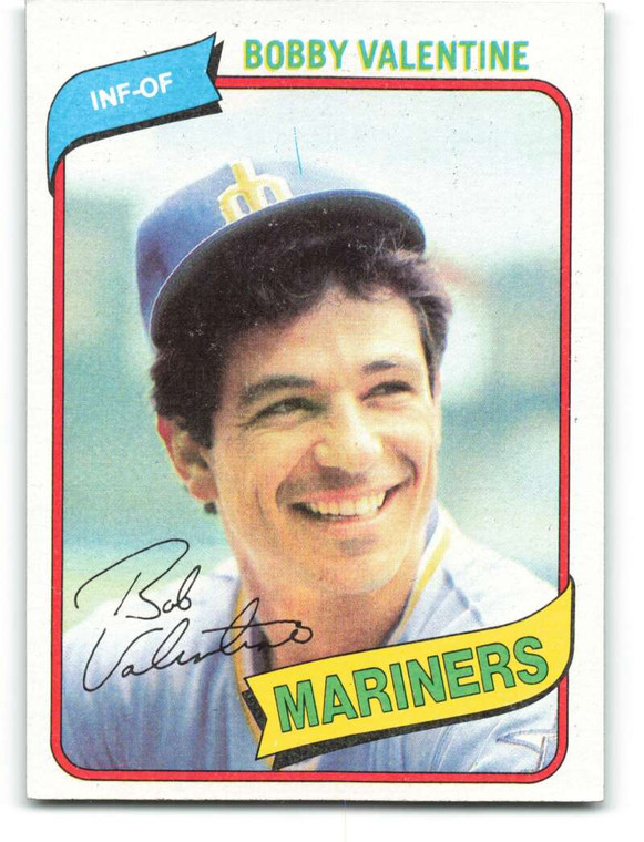 1980 Topps #56 Bobby Valentine VG Seattle Mariners 