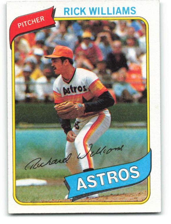 1980 Topps #69 Rick Williams VG Houston Astros 