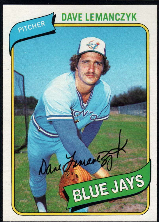 1980 Topps #124 Dave Lemanczyk VG Toronto Blue Jays 