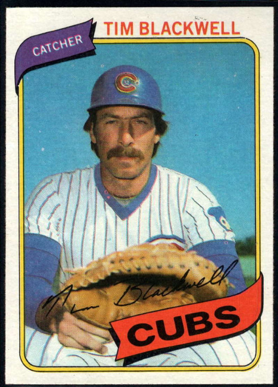 1980 Topps #153 Tim Blackwell VG Chicago Cubs 