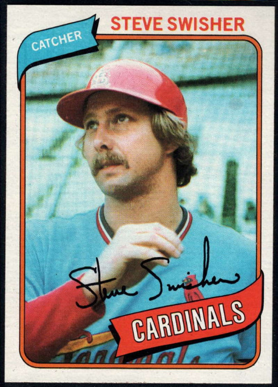 1980 Topps #163 Steve Swisher VG St. Louis Cardinals 