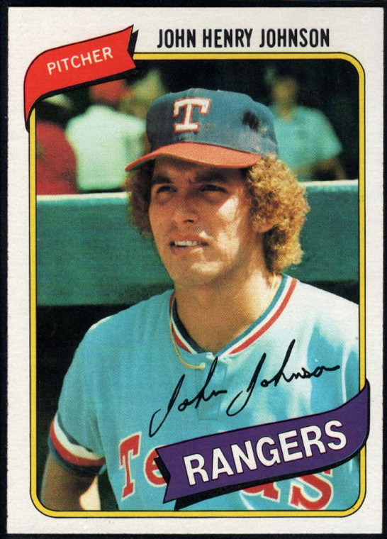 1980 Topps #173 John Henry Johnson VG Texas Rangers 