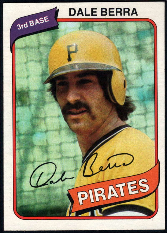 1980 Topps #292 Dale Berra VG Pittsburgh Pirates 