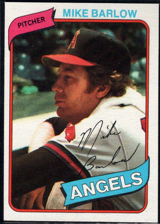 SOLD 17704 1980 Topps #312 Mike Barlow VG California Angels 