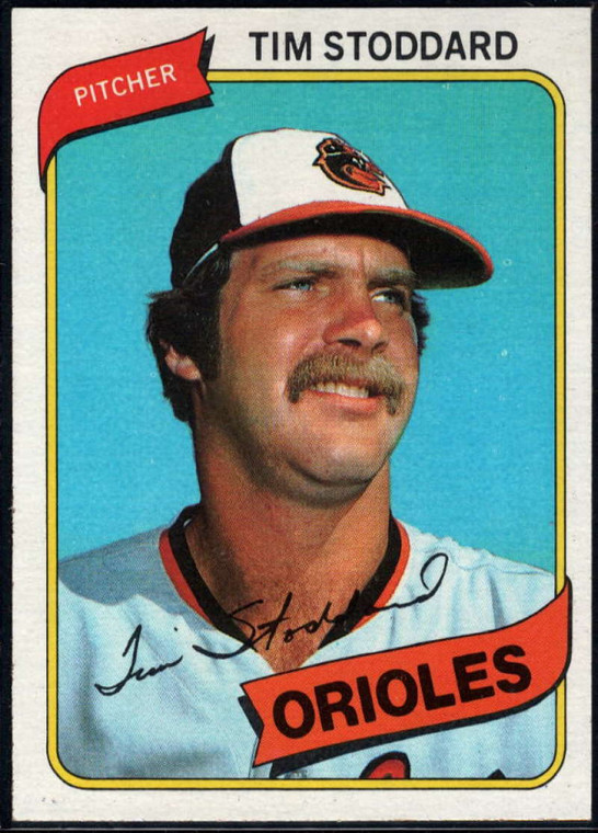 1980 Topps #314 Tim Stoddard VG RC Rookie Baltimore Orioles 