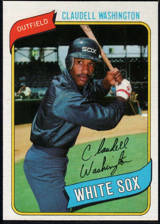 1980 Topps #322 Claudell Washington VG Chicago White Sox 