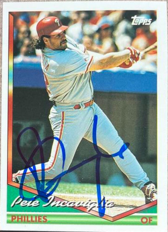 Pete Incaviglia Autographed 1994 Topps #323