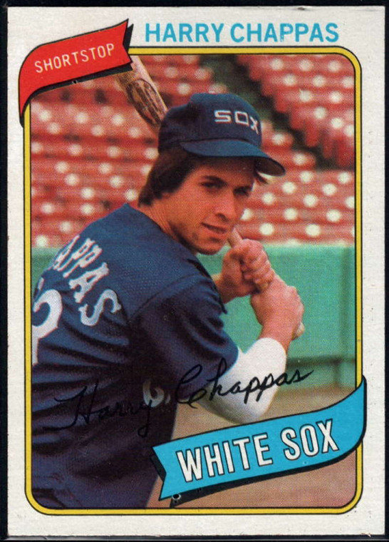 1980 Topps #347 Harry Chappas VG RC Rookie Chicago White Sox 