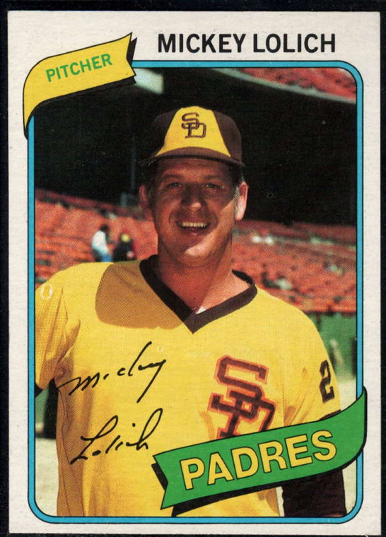 1980 Topps #459 Mickey Lolich DP VG San Diego Padres 