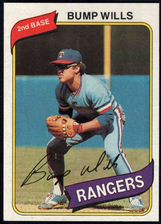 1980 Topps #473 Bump Wills VG Texas Rangers 