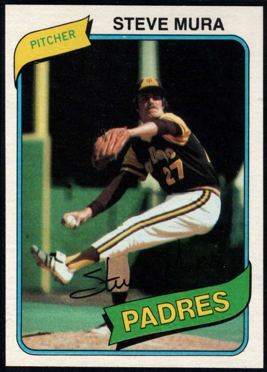 1980 Topps #491 Steve Mura DP VG San Diego Padres 