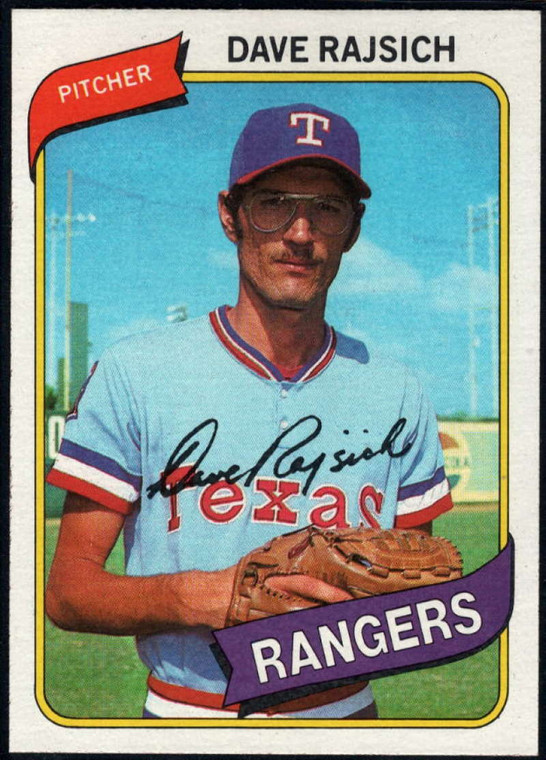 1980 Topps #548 Dave Rajsich VG Texas Rangers 
