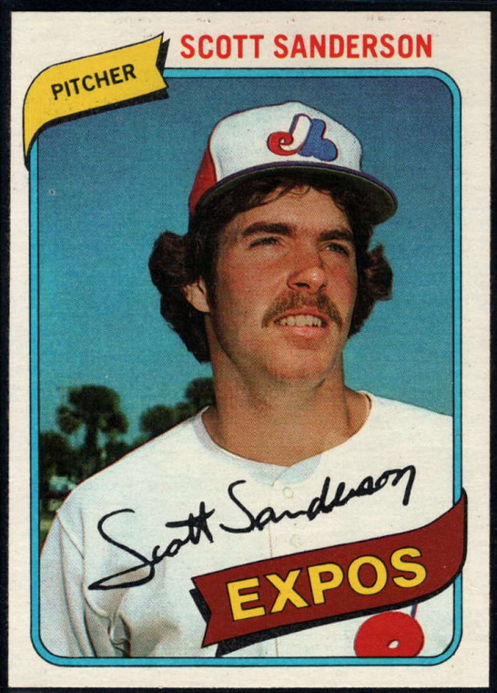 1980 Topps #578 Scott Sanderson VG Montreal Expos 
