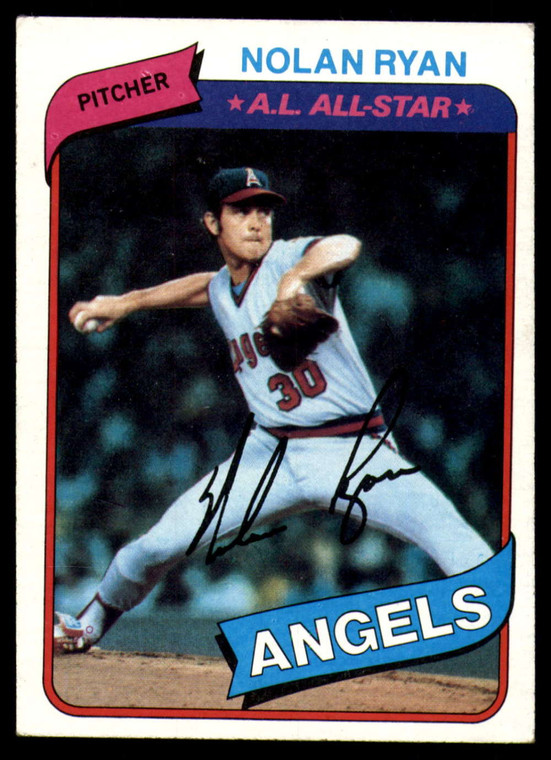 1980 Topps #580 Nolan Ryan NM-MT California Angels 