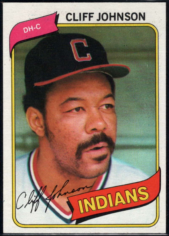 1980 Topps #612 Cliff Johnson VG Cleveland Indians 