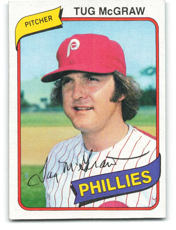 1980 Topps #655 Tug McGraw VG Philadelphia Phillies 