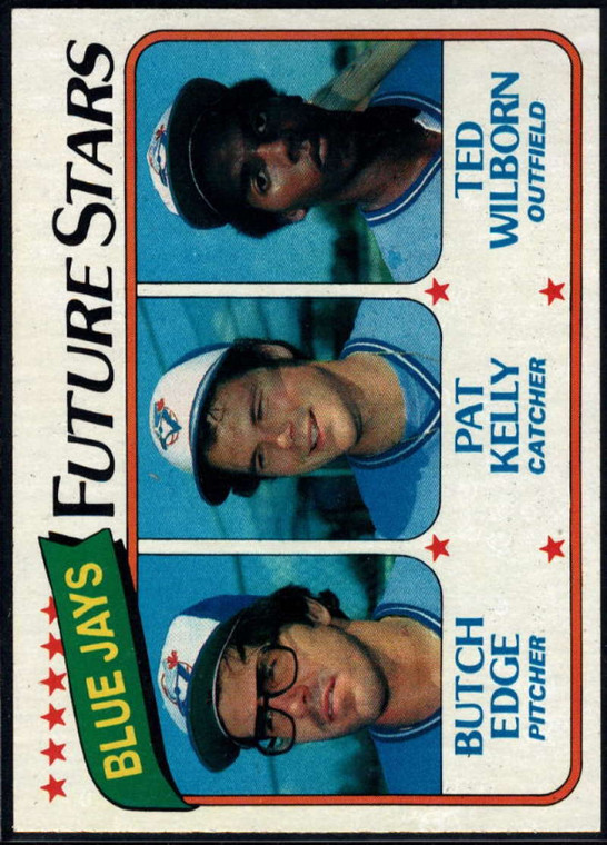 SOLD 18069 1980 Topps #674 Butch Edge/Pat Kelly/Ted Wilborn Blue Jays Future Stars VG RC Rookie Toronto Blue Jays 