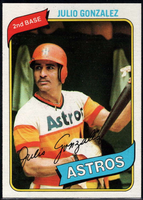 1980 Topps #696 Julio Gonzalez VG Houston Astros 