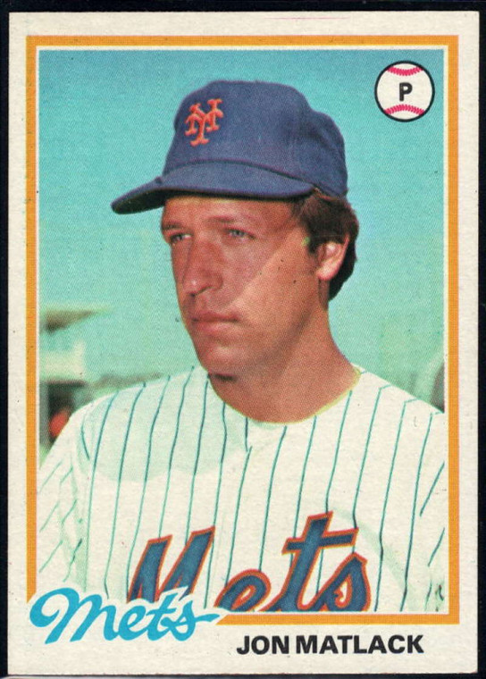1978 Topps #25 Jon Matlack VG New York Mets 