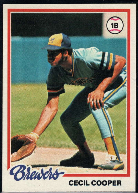 1978 Topps #154 Cecil Cooper DP COND Milwaukee Brewers 