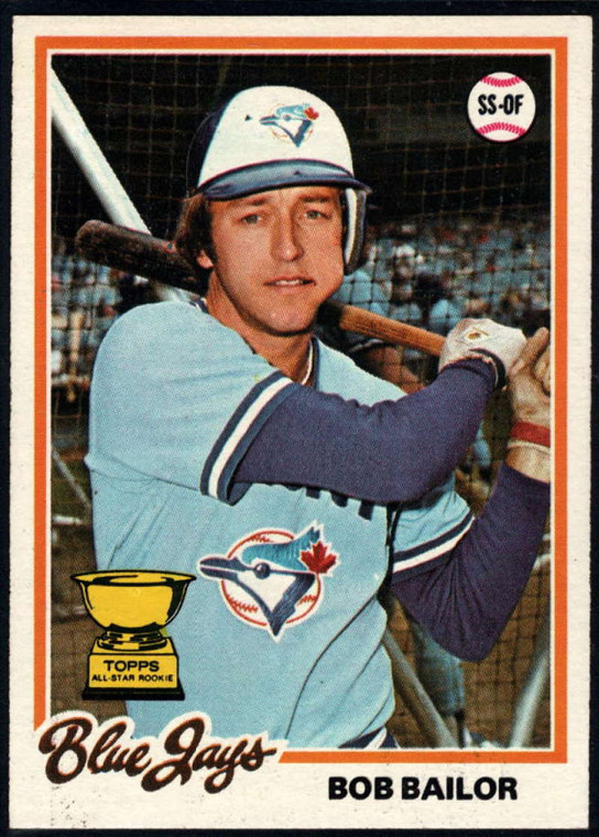 1978 Topps #196 Bob Bailor COND Toronto Blue Jays 
