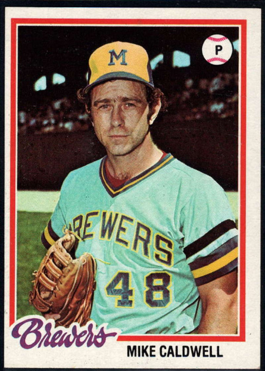 1978 Topps #212 Mike Caldwell COND Milwaukee Brewers 